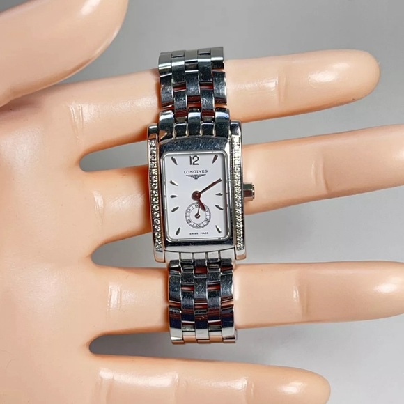 Longines Dolce Vita Diamond Steel Quartz Women's Watch Diamonds L5.155.0 - Picture 13 of 15